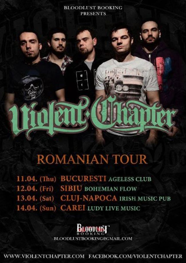 Sarbii de la Violent Chapter pornesc intr-un mini turneu romanesc